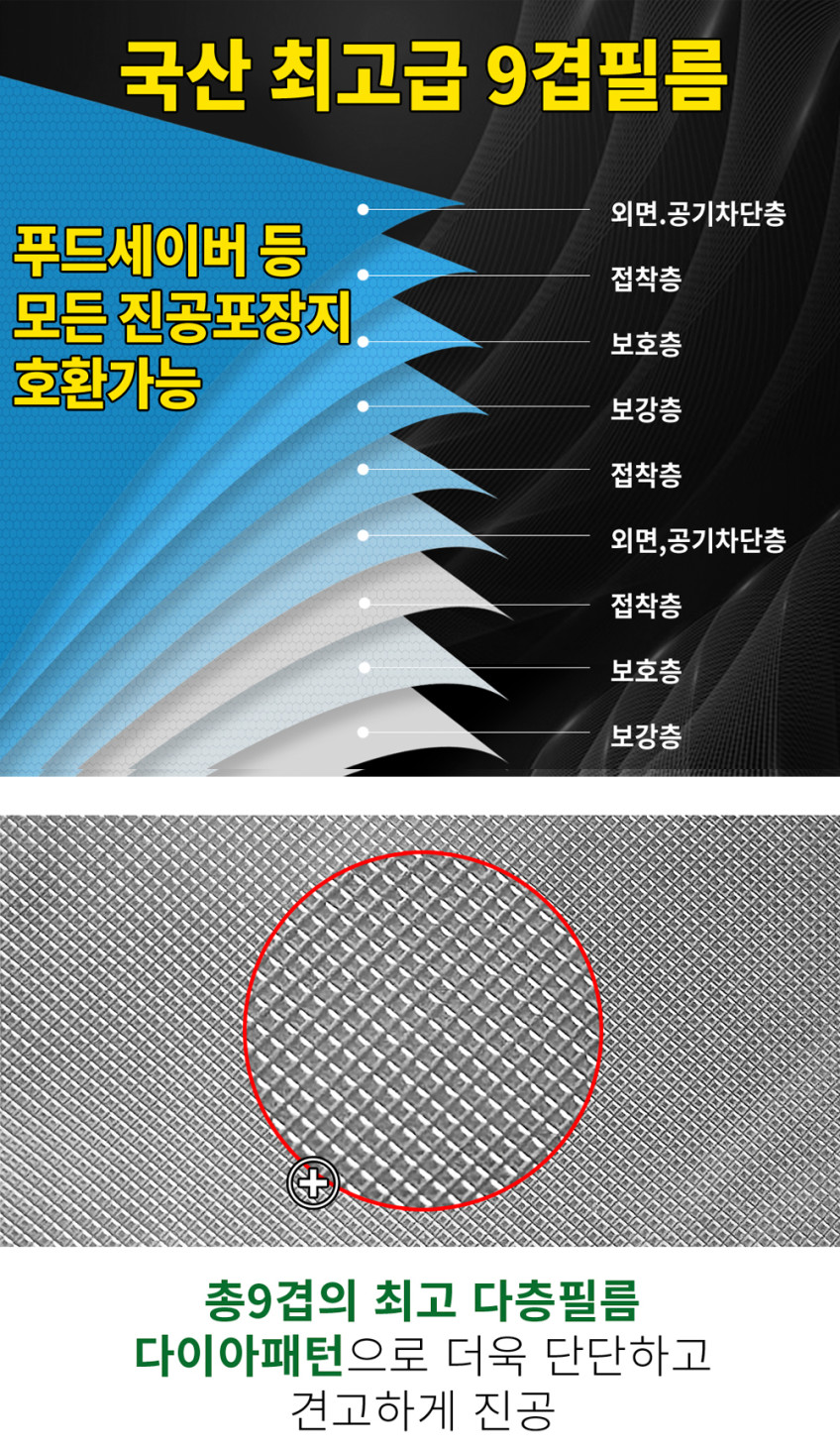 진공포장지 진공팩 푸드세이버 호환가능 6파우치 200장(15cmx25cm) &커피 밀키트 판매처 상세 정보 이미지 4