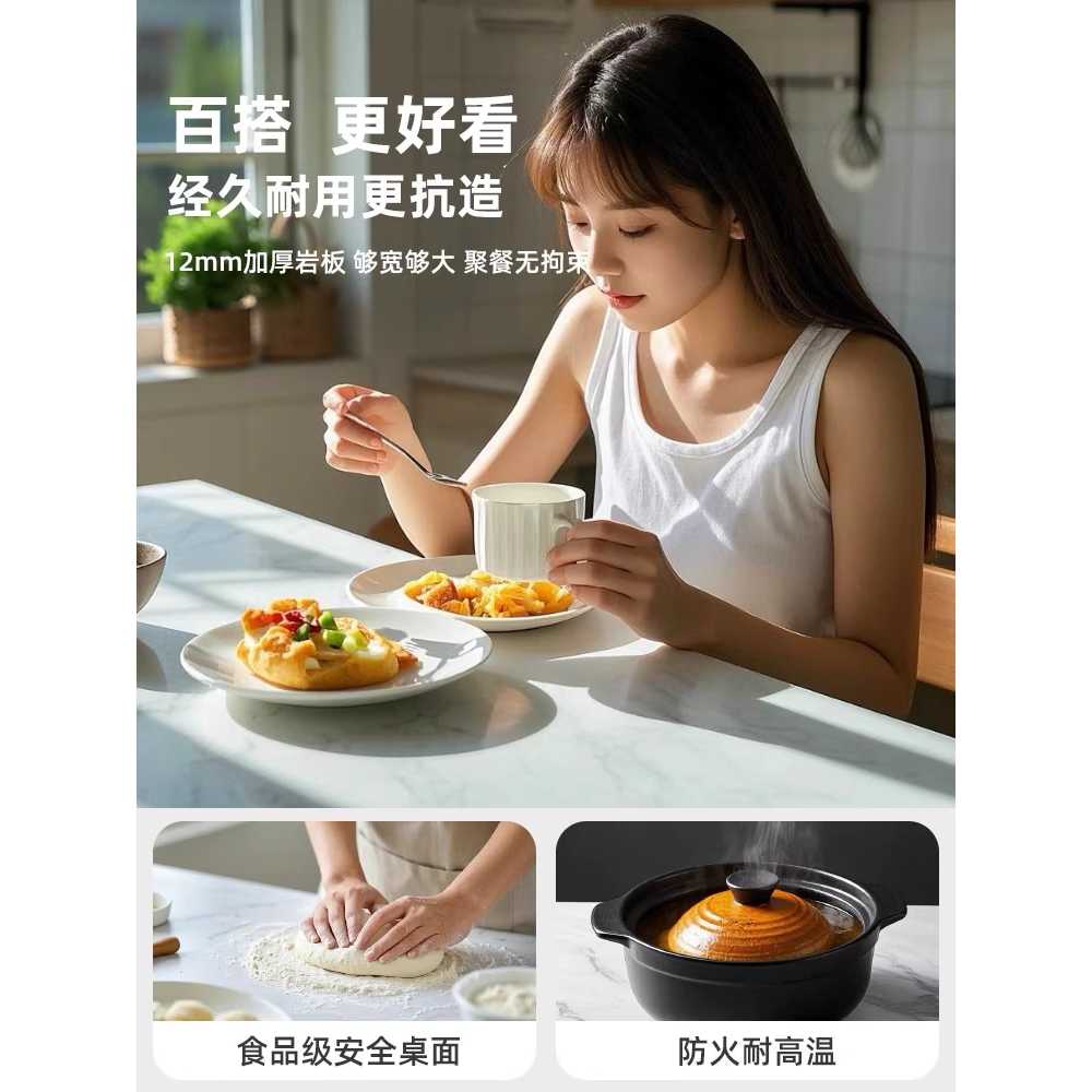 세라믹 상판 테이블 플레이트 교체 테이블식탁 카페 직사각형 80x40x두께 1.1 - 상세 이미지 5