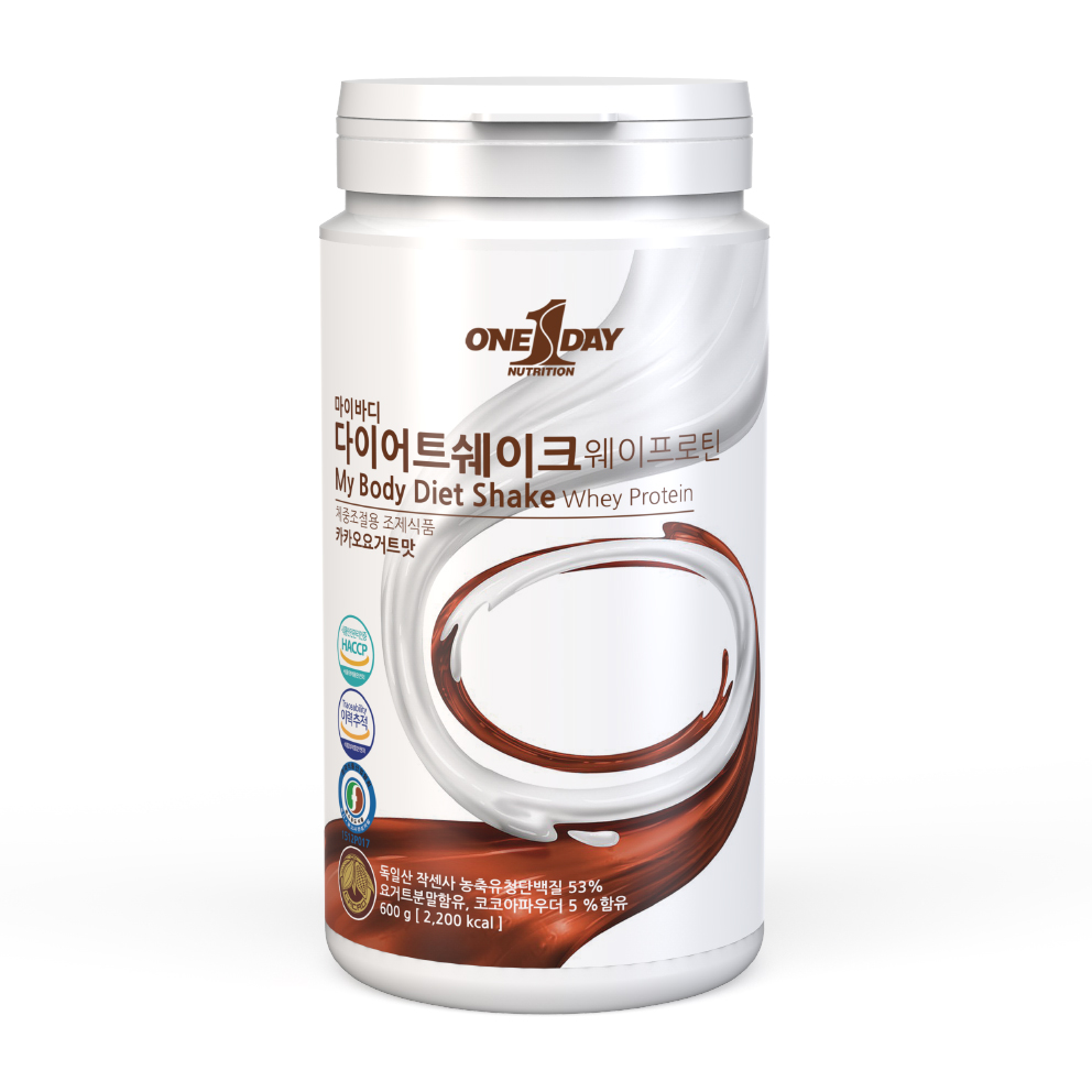 마이바디 웨이프로틴 쉐이크 독일산 농축유청단백질 WPC, 카카오요거트맛 600g - 상품 이미지
