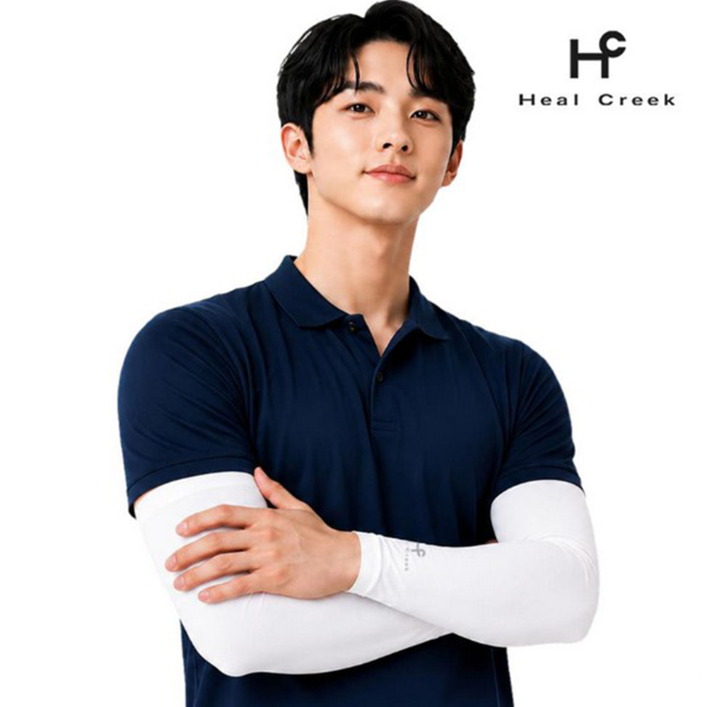 힐크릭 매직 밴드 스트라이프 쿨토시 UV차단 스포츠 냉감팔토시 - 상세 이미지 3