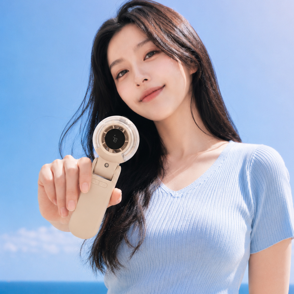 미스트 휴대용 선풍기 냉각 손선풍기 얼음 아이스 미니 BLDC 무선 손풍기 코나에코홈 - 상세 이미지 4