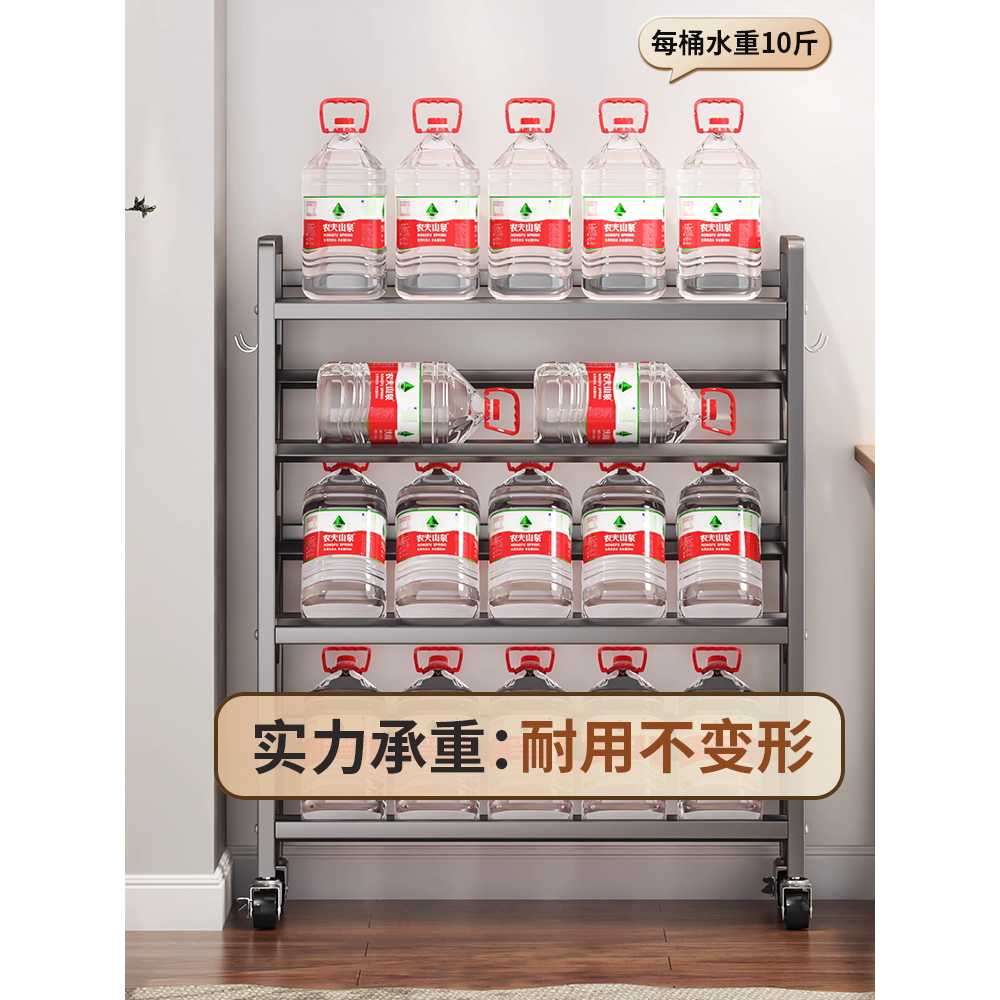 북트레이 북카트 책장 북트롤리 수납 플랫 선반 서가 (블랙) 3단 70x81.5x25 - 상세 이미지 4