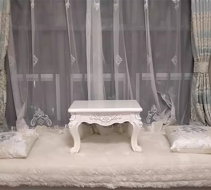 엔틱 티테이블 침대 소파 보조 낮은 쇼파탁자 커피 좌탁 50cm - 상세 이미지 3