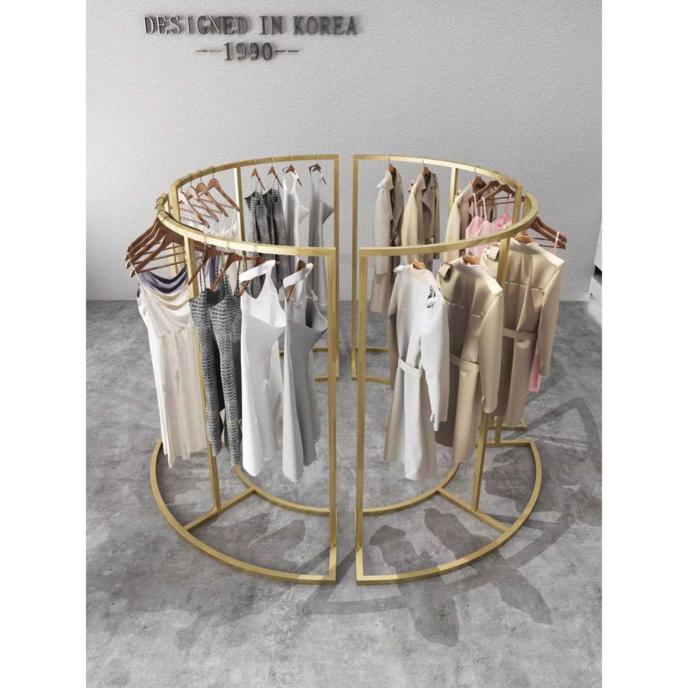 옷가게 행거 조립형 봉 매장용 스텐드 파이프 철제 매트블랙 135cm - 상세 이미지 2