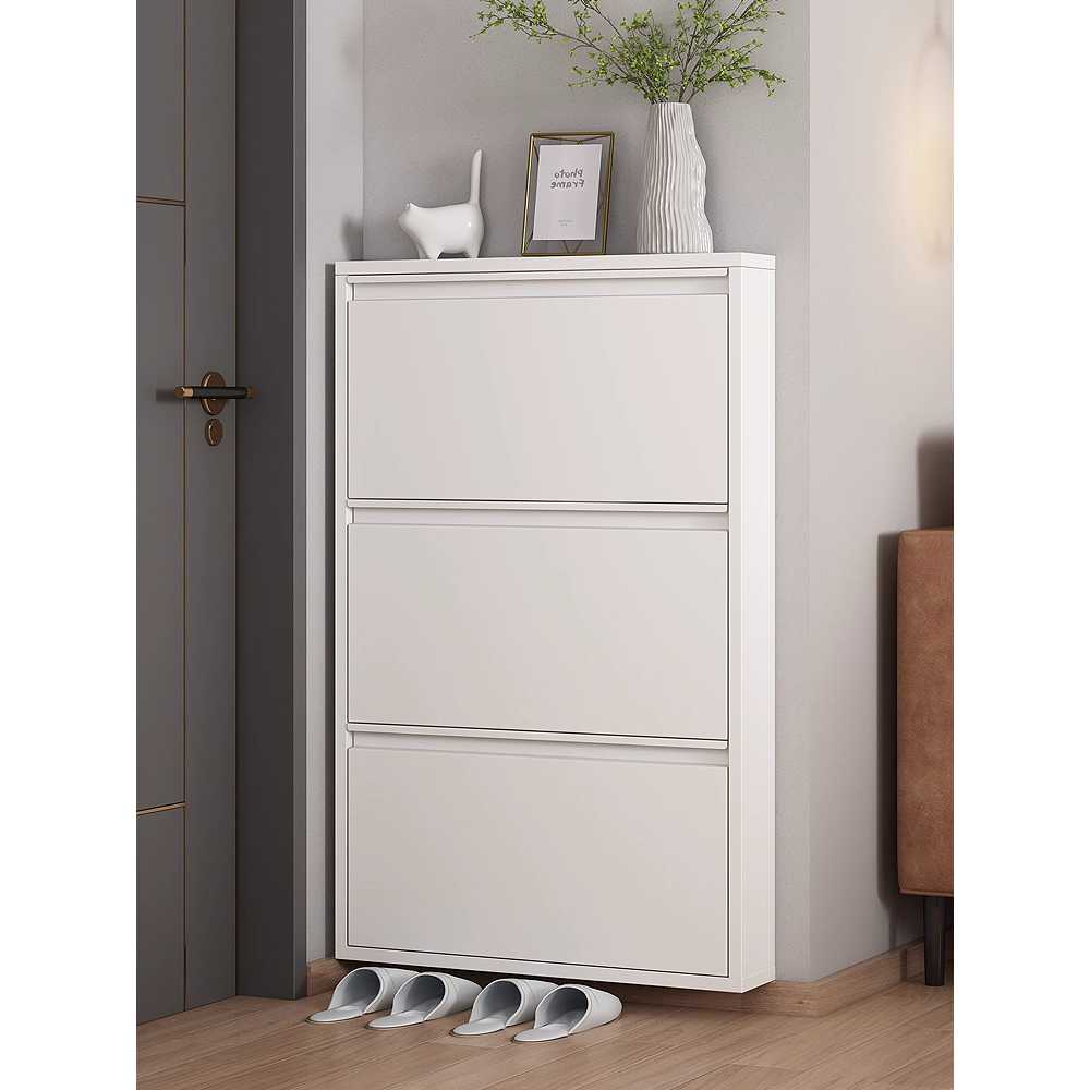 틈새 신발장 인테리어 정리함 서랍 집 원목 랙 폭좁은 12.2cm 2칸 510mm - 상세 이미지 4