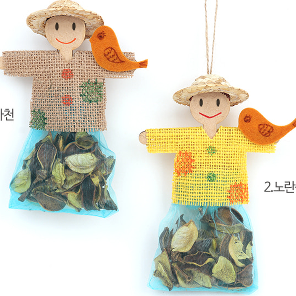 펠트장식미술교육 가을분위기만들기수업허수아비벽걸이 DIY키트가을미술허수아비장식 - 상세 이미지 4