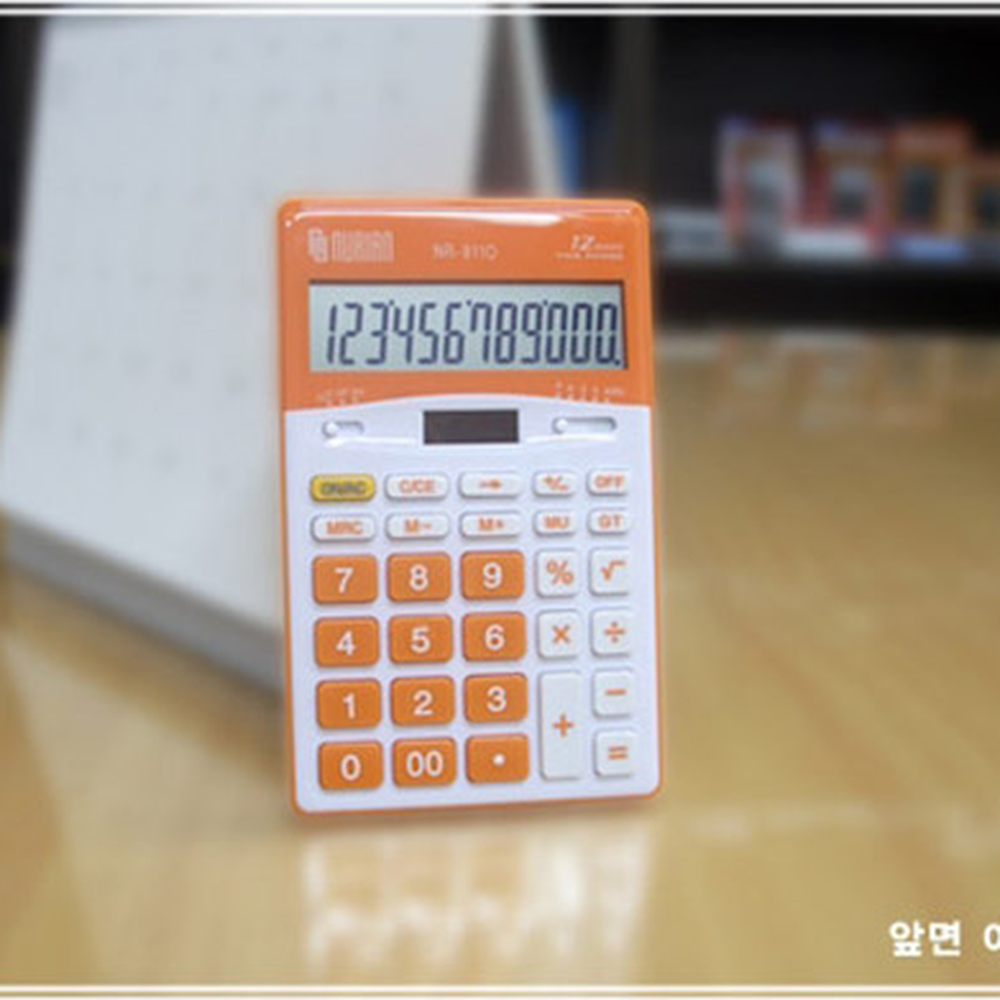 대형액정사칙연산계산기 심플디자인재무회계전자계산기 업무용경리업무 1개 12자리 - 상세 이미지 2