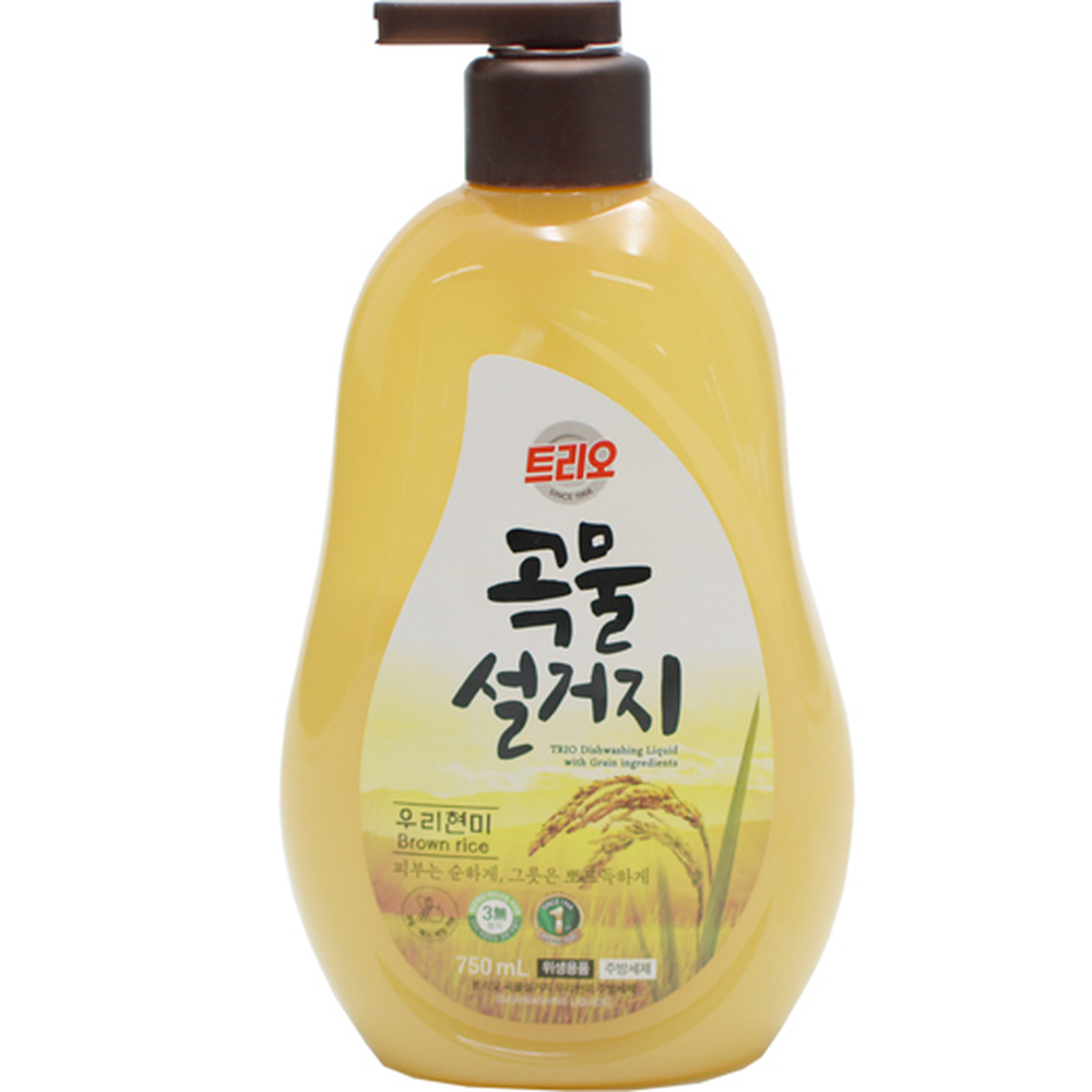 우리현미세척용설거지세제 피부순한싱크대용식기세척제 곡물성분주방세제 750ml - 상세 이미지 3