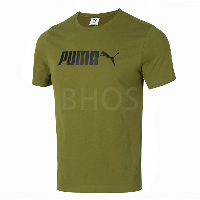 푸마 ESS No. 2 Logo 올리브그린 남성 티셔