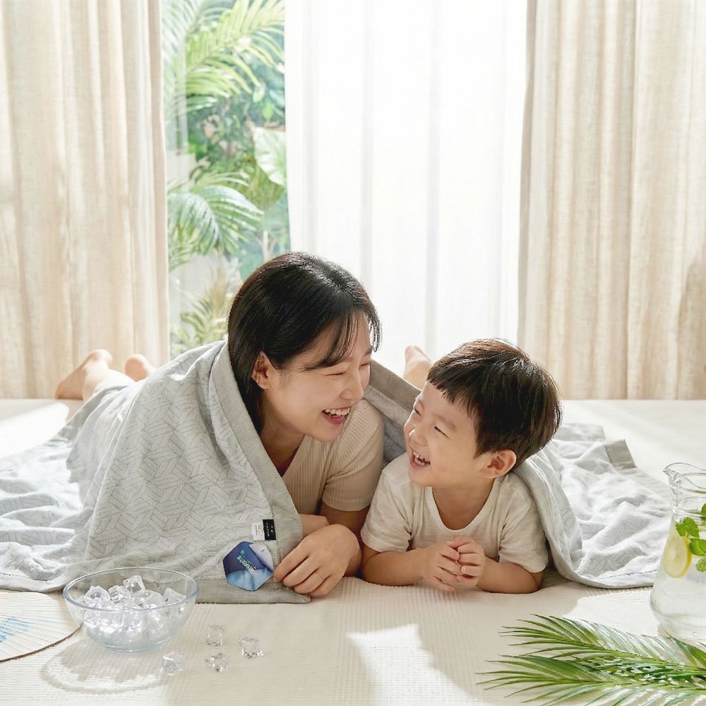 조은자리 여름 국산 휴비스 듀라론 냉감 이불 시원한 쿨링 인견 홑이불 캠핑 담요 1인용 - 상세 이미지 4