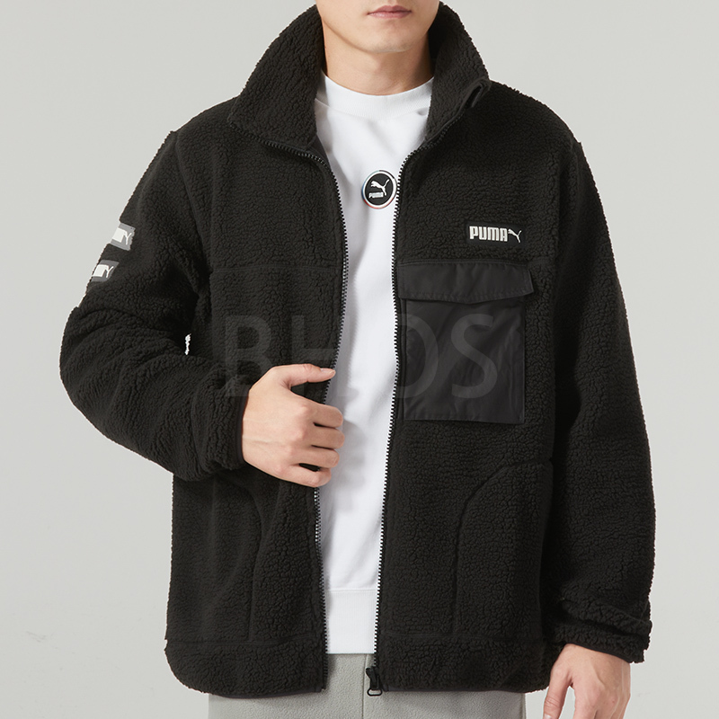 푸마 ART OF SHERPA Full-Zip 블랙 남성 여성