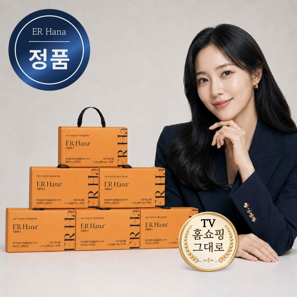 이알하나 ERr731 갱년기 중년 여성 영양제 80mg x 28정 6세트 - 상품 이미지