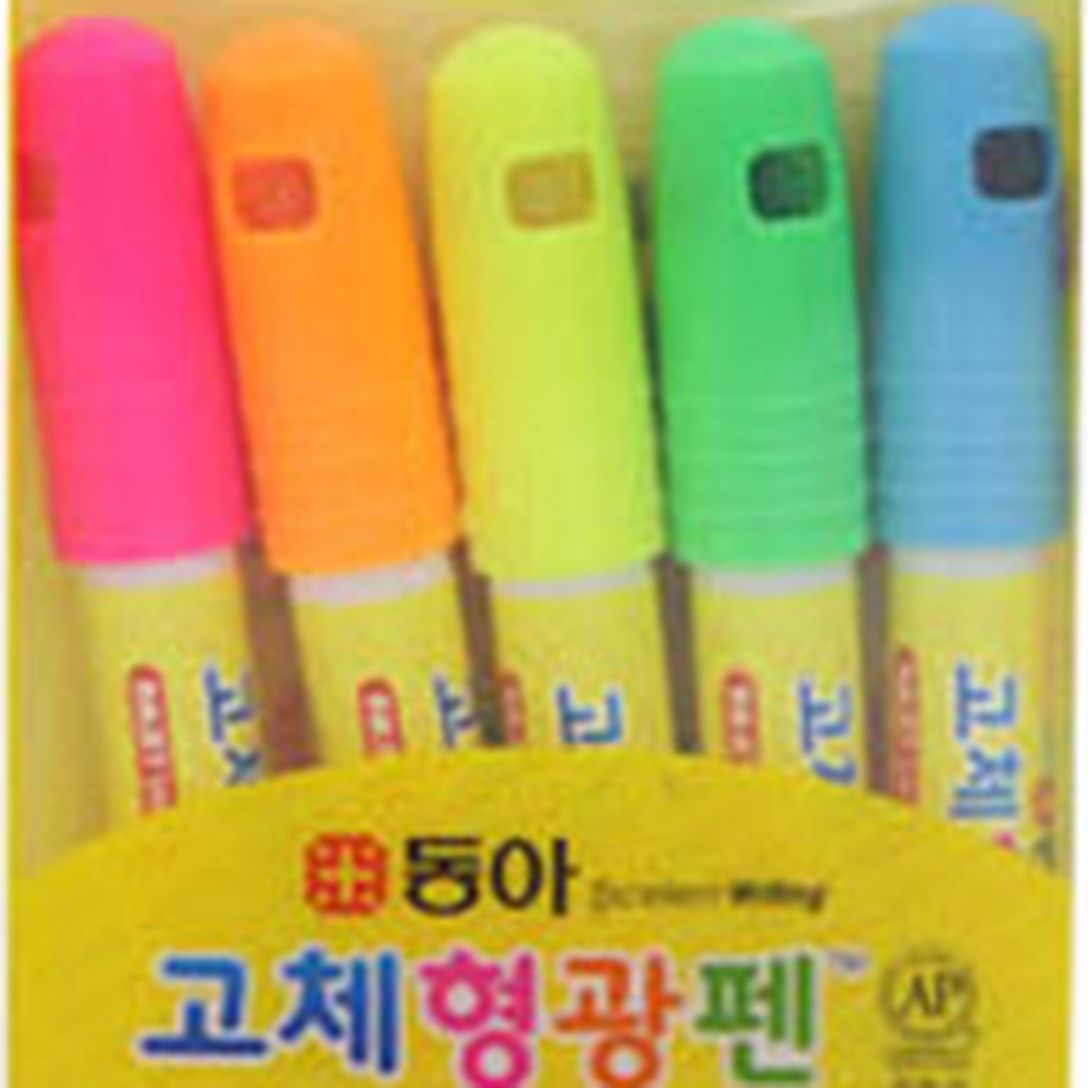 둥근형사무용마커펜 동아필기용고체형광펜 제트스틱공부용젤형광펜 12개입 - 상세 이미지 5