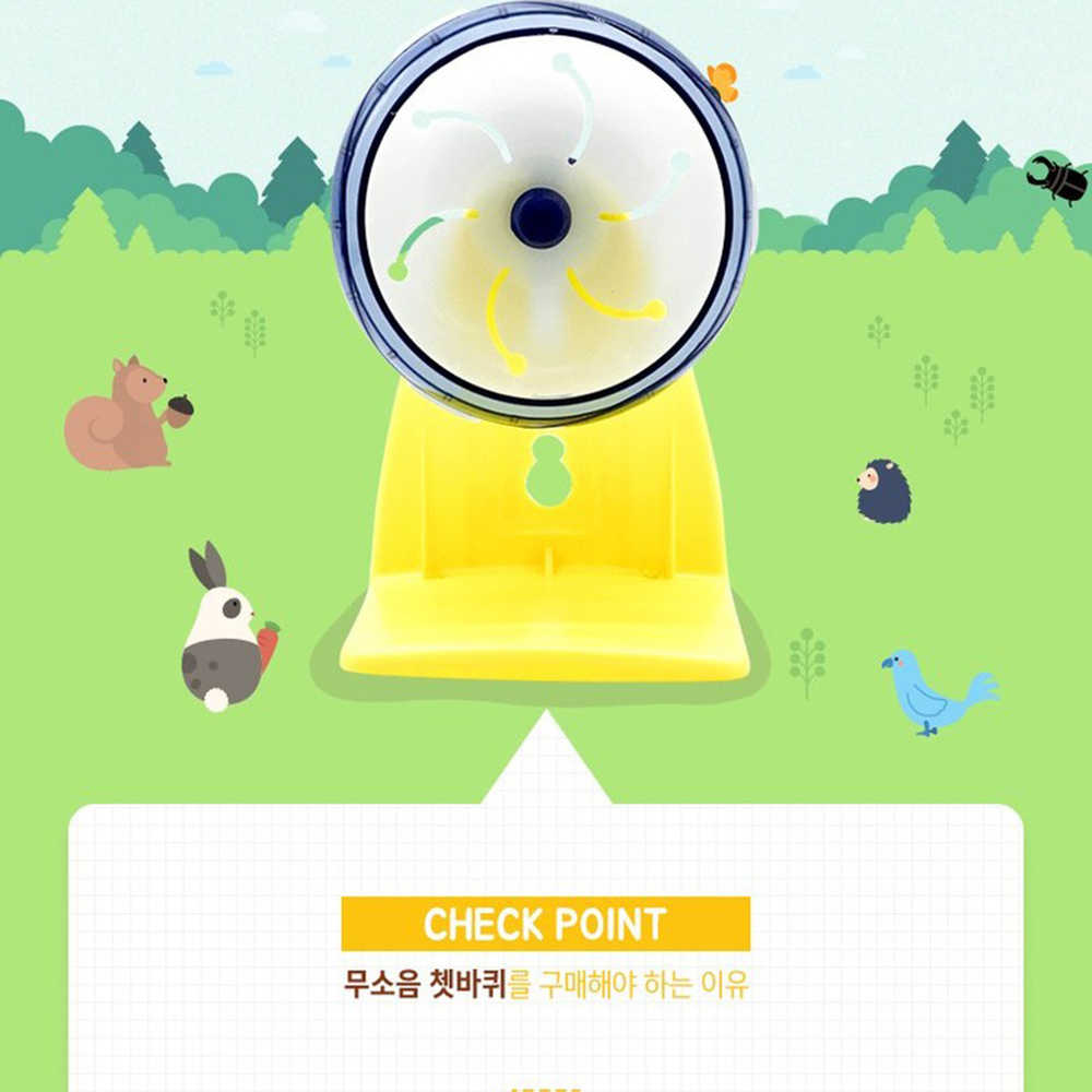 무소음설계반려동물놀이햄스터쳇바퀴 안정적인스트레스해소소동물쳇바퀴 활동량증가햄스터운동기구 - 상세 이미지 3