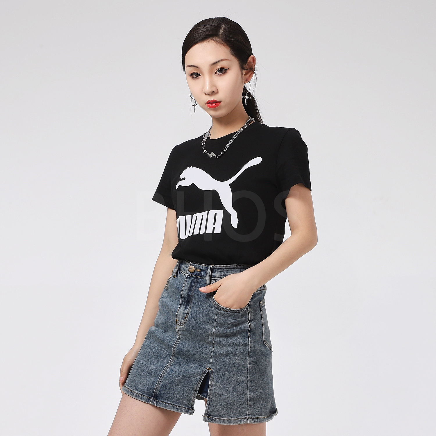 푸마 여성 반팔 티셔츠