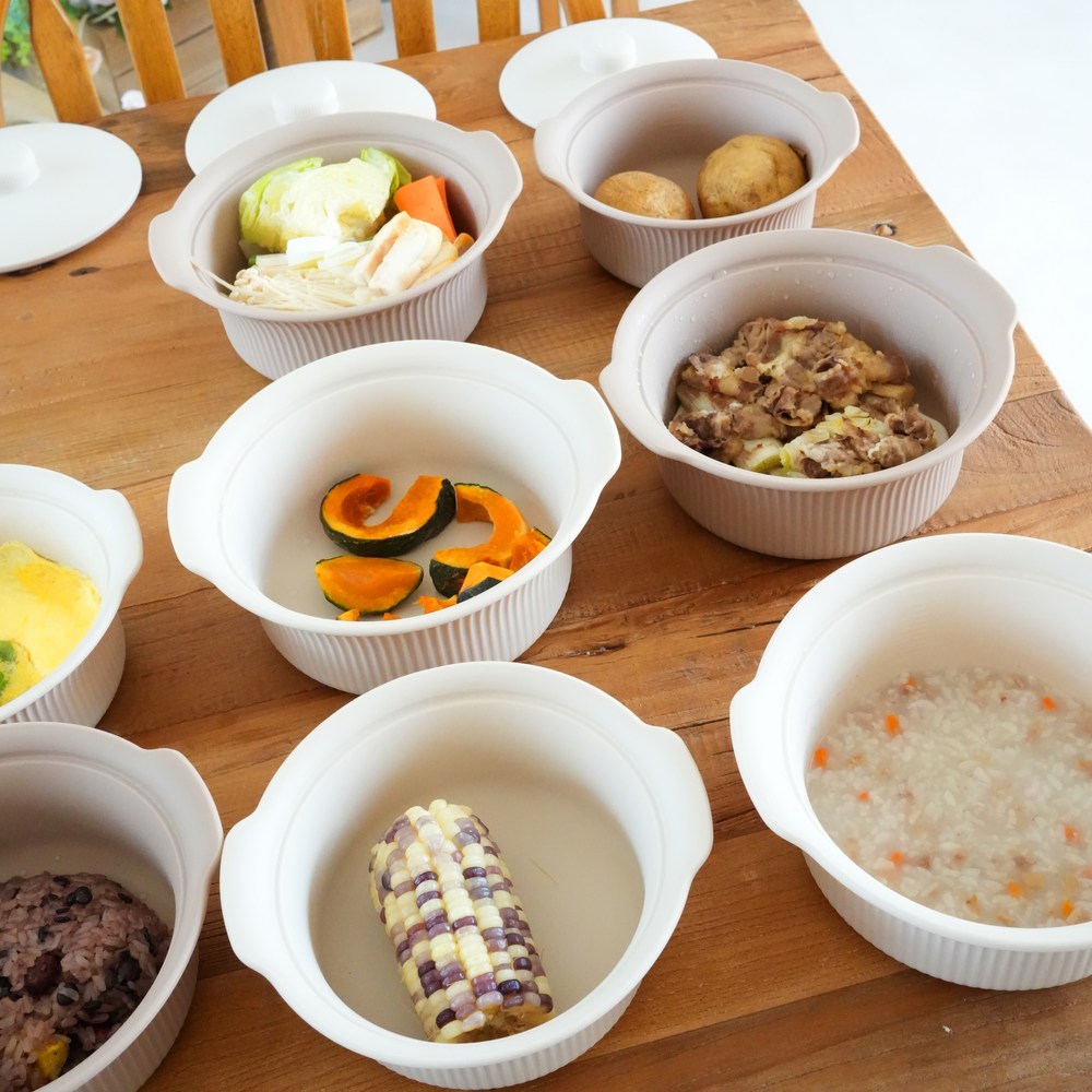 실리콘 멀티 찜기 전자레인지 간편조리 900ml 이미지 7