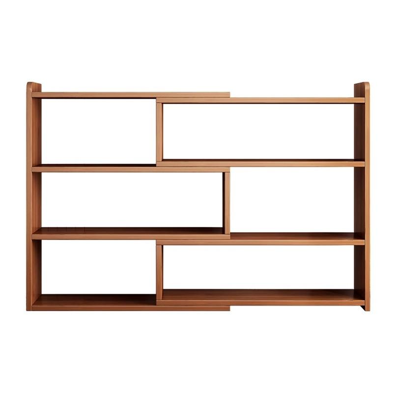 책상위 정리선반 책꽂이 랙 원목 사이즈조절 간이 책장 2단 30-50 x 17 x 60 - 상품 이미지