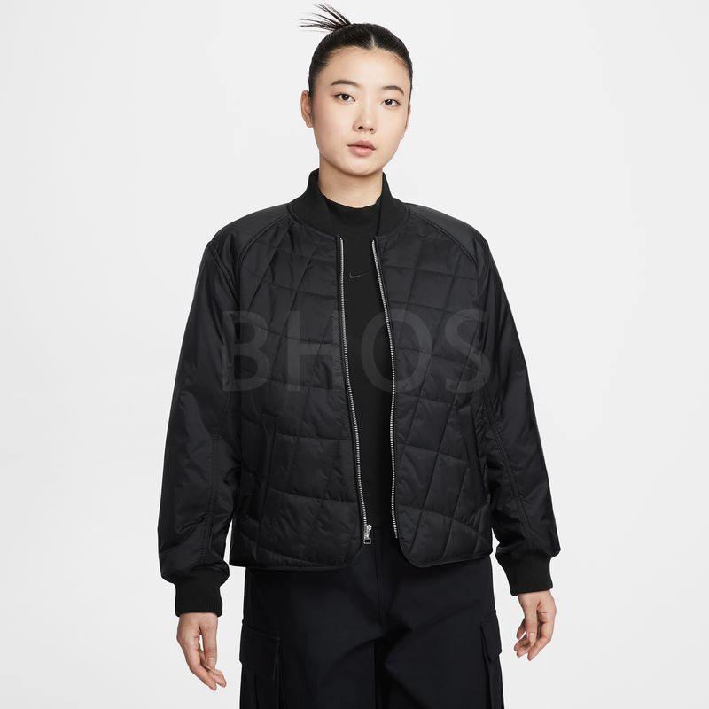 (W) 나이키 NSW 루즈 퀼티드 자켓 블랙 세