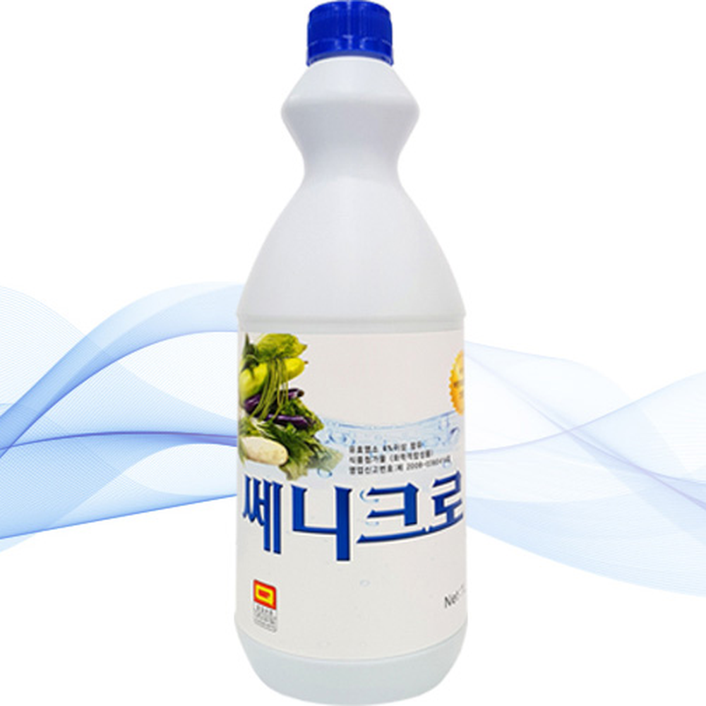 대용량과일소독살균소독제 알칼리성차아염소산나트륨 다목적염소계살균제 1L - 상세 이미지 3