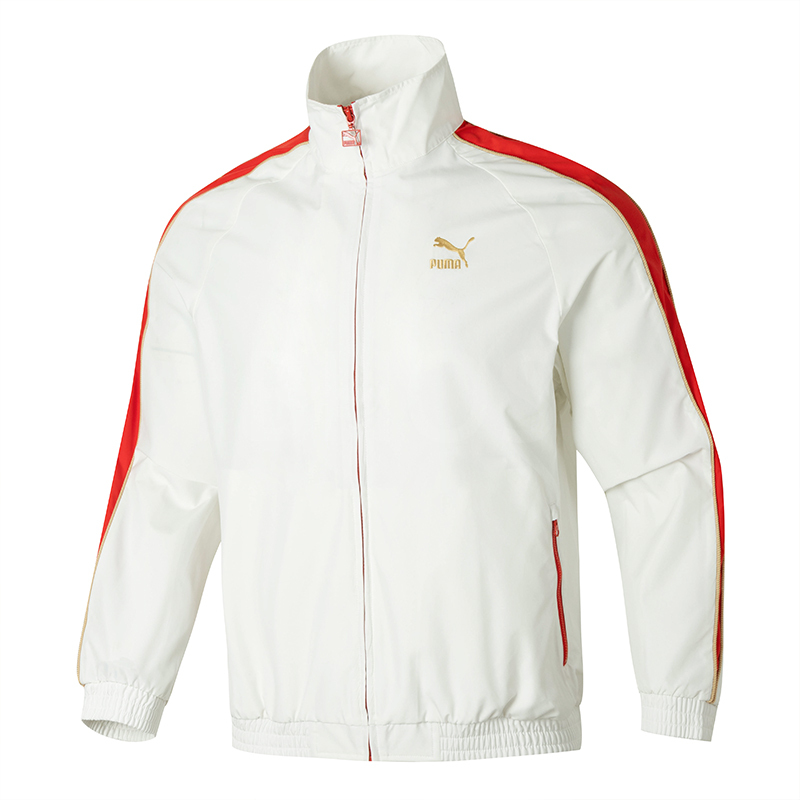 푸마 화이트 재킷 T7 UNITED IN MOTION Woven Tra