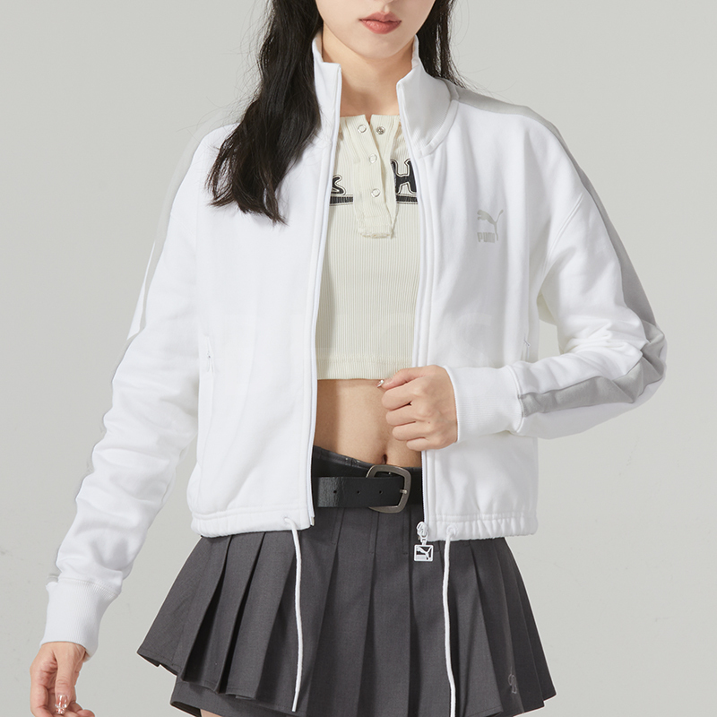 푸마 RE:T7 Crop Track 퓨마 화이트 여성 재