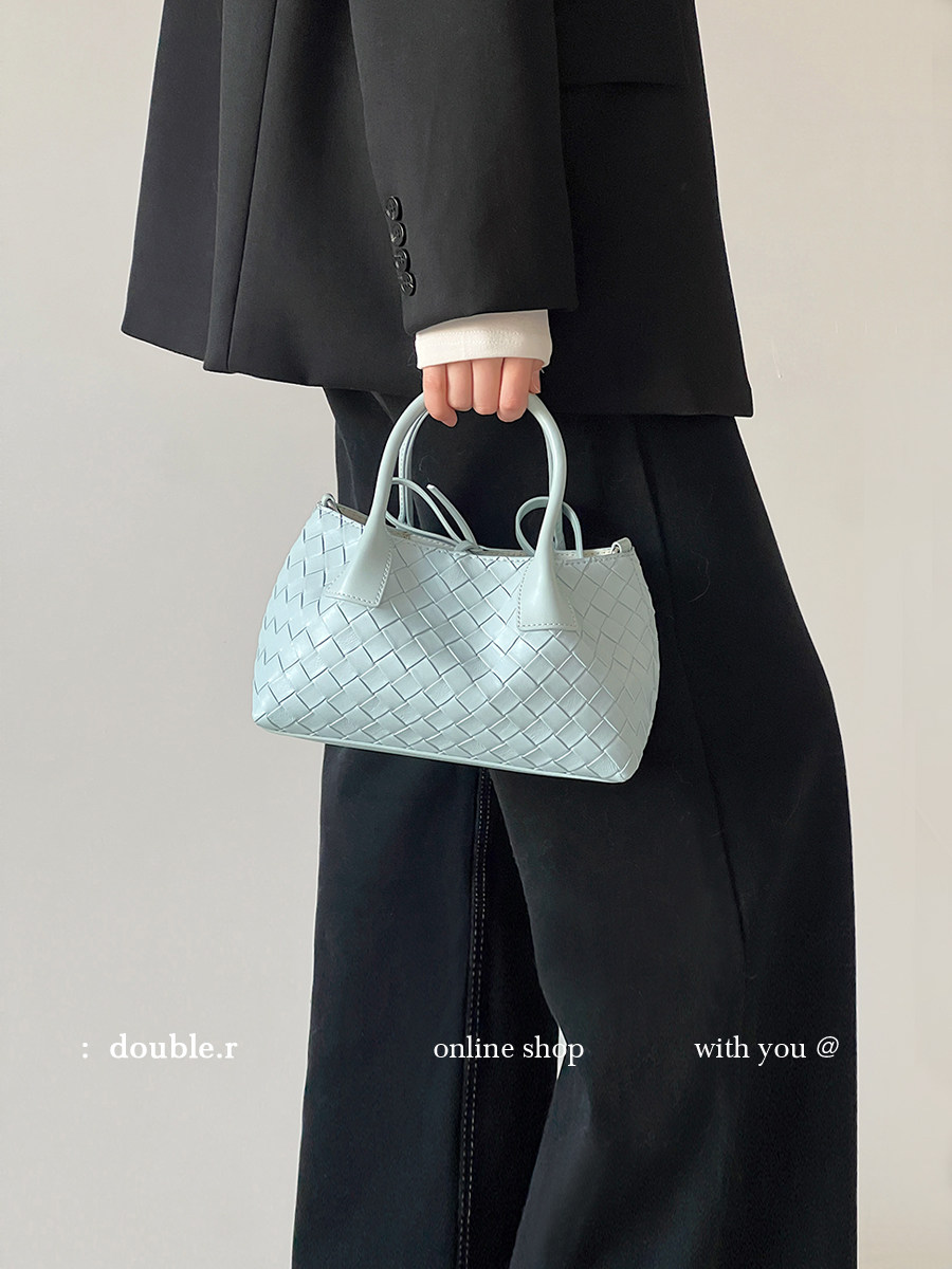 DOUBLE 위빙백 드래곤 숄더 여성 가방 토트 라피아백 - 상세 이미지 2