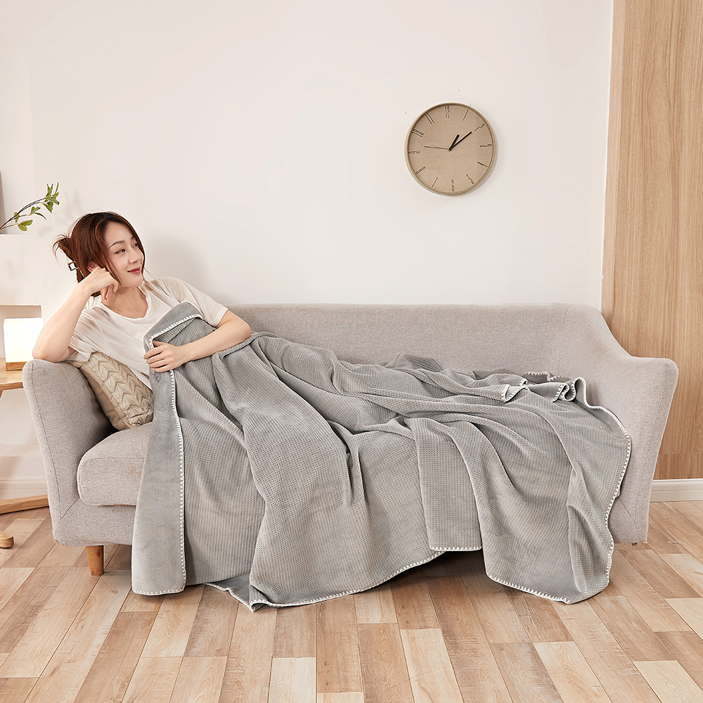 포근한 극세사 무릎 담요 겨울 차박 캠핑 블랭킷 대형 - 상세 이미지 2