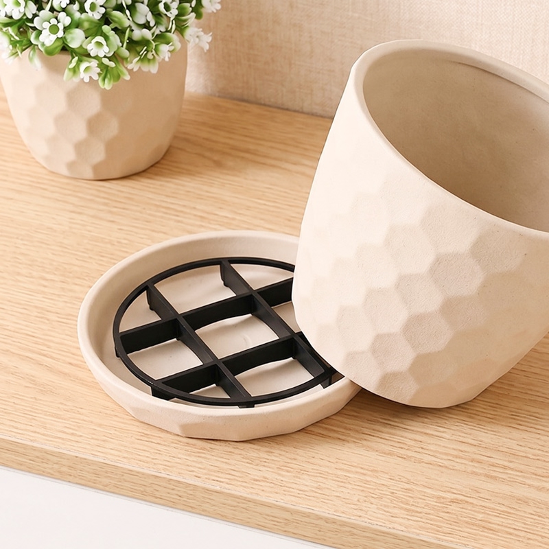 15cm 과습 방지 원형 화분 받침대 통풍 플라스틱 물 받침 가드닝 용품 물빠짐 받이 - 상품 이미지