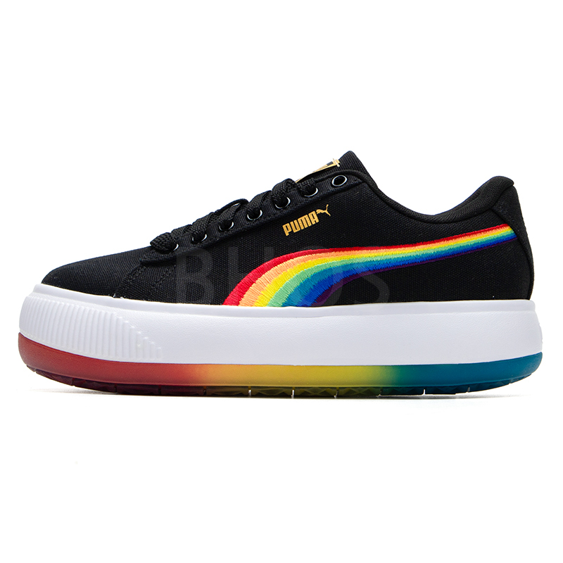 푸마 Suede Mayu Prism 블랙 여성 스니커즈