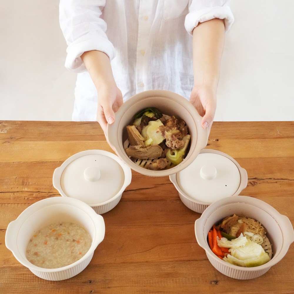 실리콘 멀티 찜기 전자레인지 간편조리 900ml - 상세 이미지 5