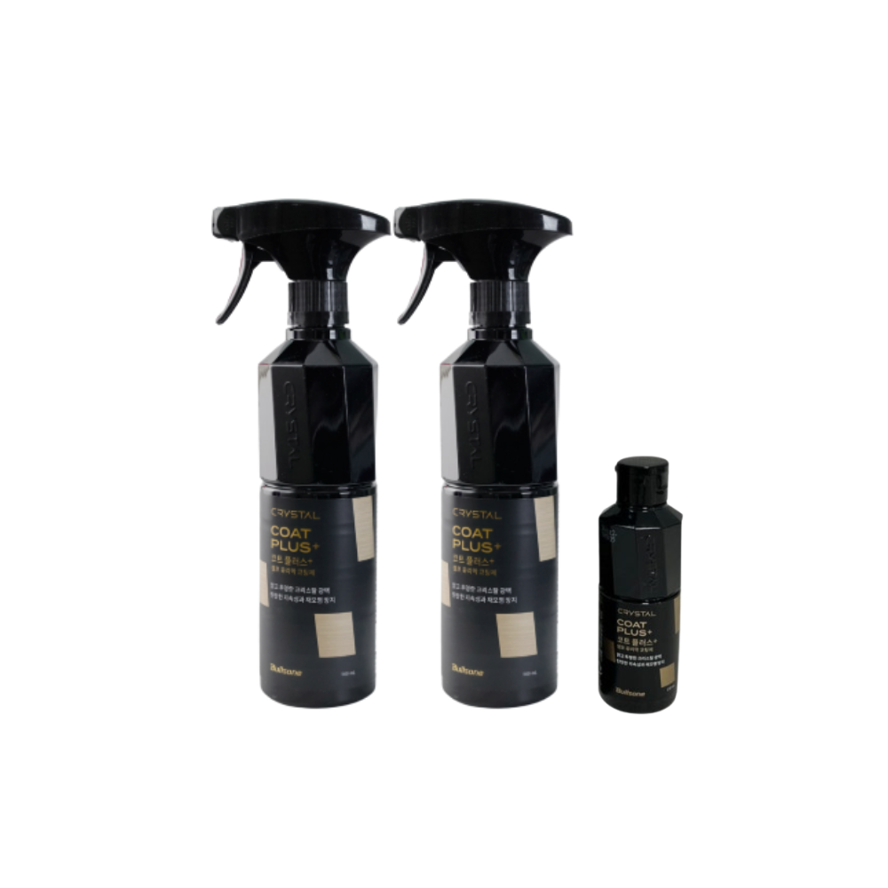 불스원 뉴크리스탈코트 플러스 유리막코팅제(광택+발수코팅효과) 500ml x2개 - 상품 이미지