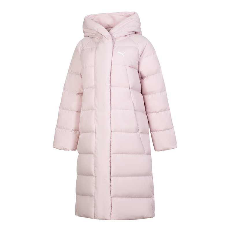 푸마 Long down Coat 핑크 여성 패딩