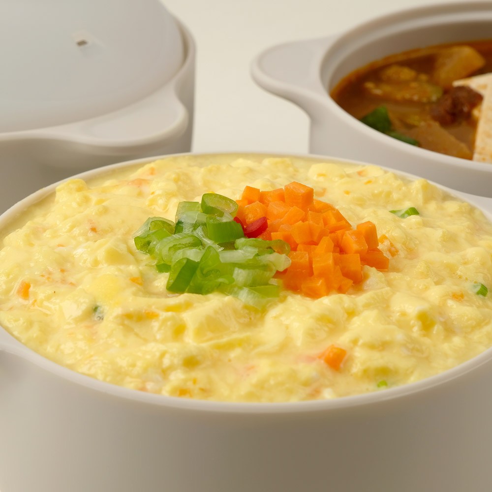 실리콘 멀티 찜기 주방용품 홈쿡 필수템 국산 전자레인지 용기 세트 1300ml - 상세 이미지 5
