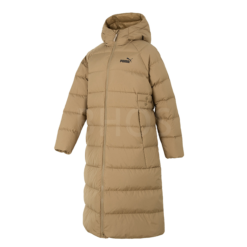 푸마 Long Hooded Down Coat 여성 패딩
