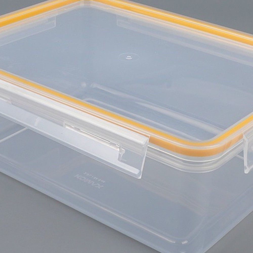 엣지가드저장용기 사면결착전자레인지사용 직사각냉장보관밀폐용기 4호 2.5L - 상품 이미지