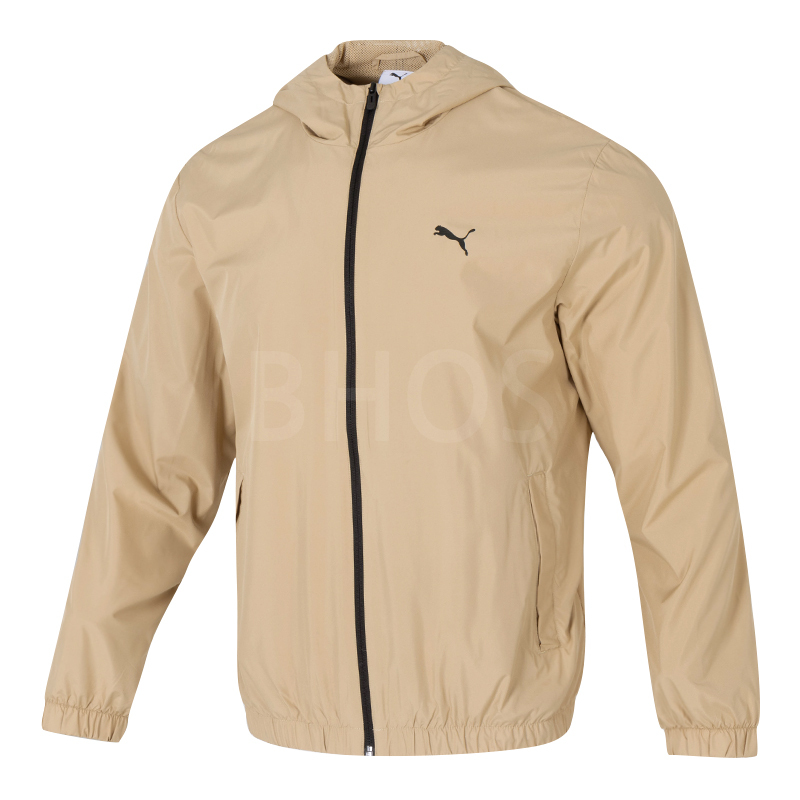 푸마 ESS Cat Logo Windbreaker 베이지 남성 재