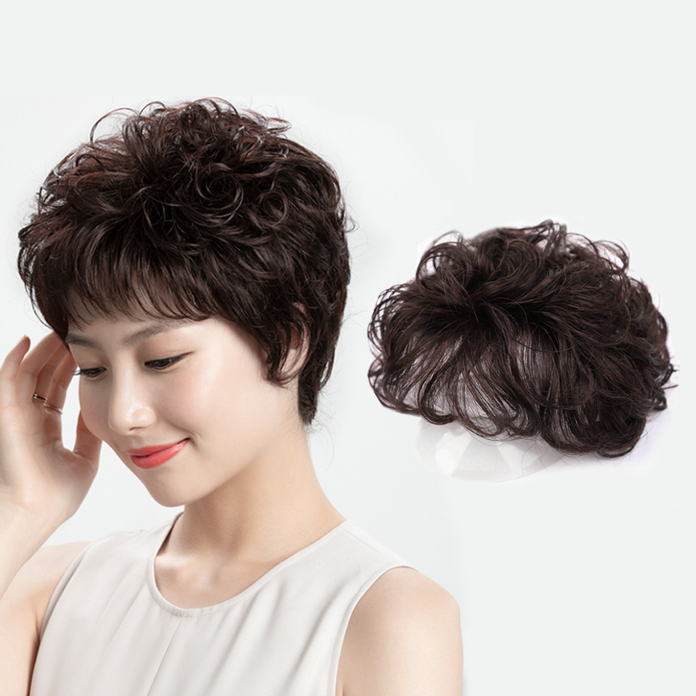인모 정수리 웨이브 파마 가발 - 상품 이미지