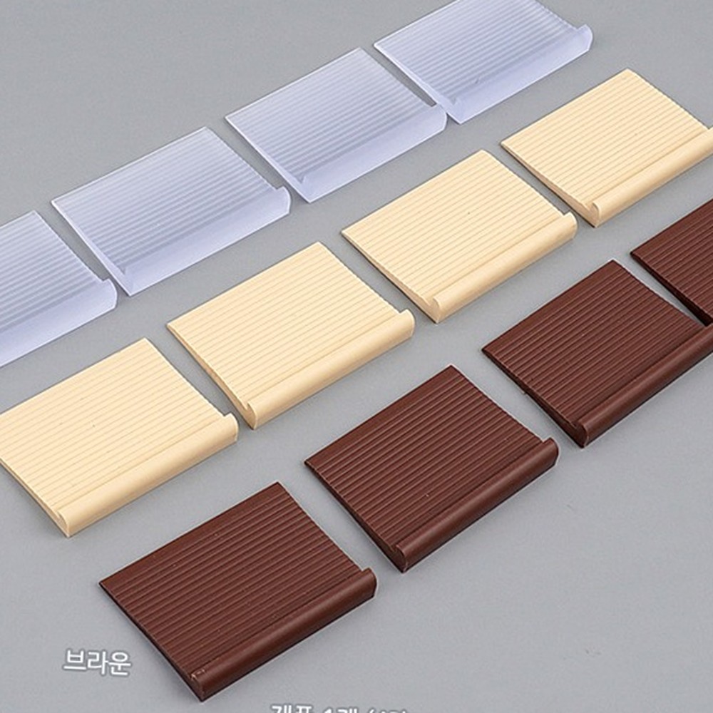 벽밀착 흔들림방지가구받침대 전도방지바닥보호가구고정대 6cm 4개입 - 상품 이미지
