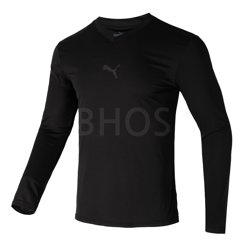 푸마 teamGOAL Baselayer LS 블랙 남성 긴팔 티