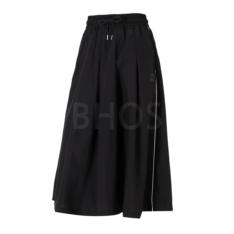 푸마 INFUSE Pleated 미드i 블랙 여성 치마