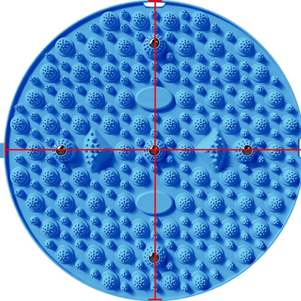혈액순환휴식용지압발판 원형발건강발지압매트 자석돌기발마사지매트 55cm - 상세 이미지 4