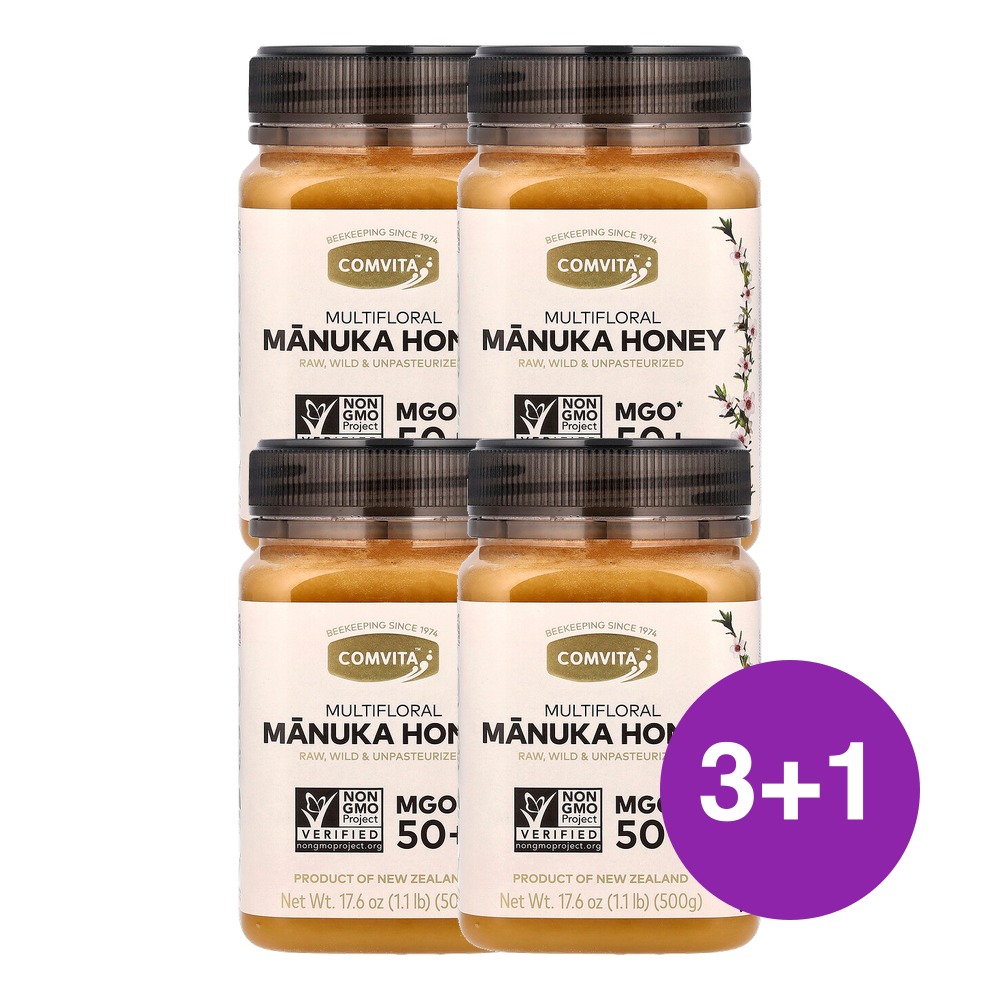 Comvita 마누카 잡화꿀 MGO 50 499g, 4개 - 상품 이미지