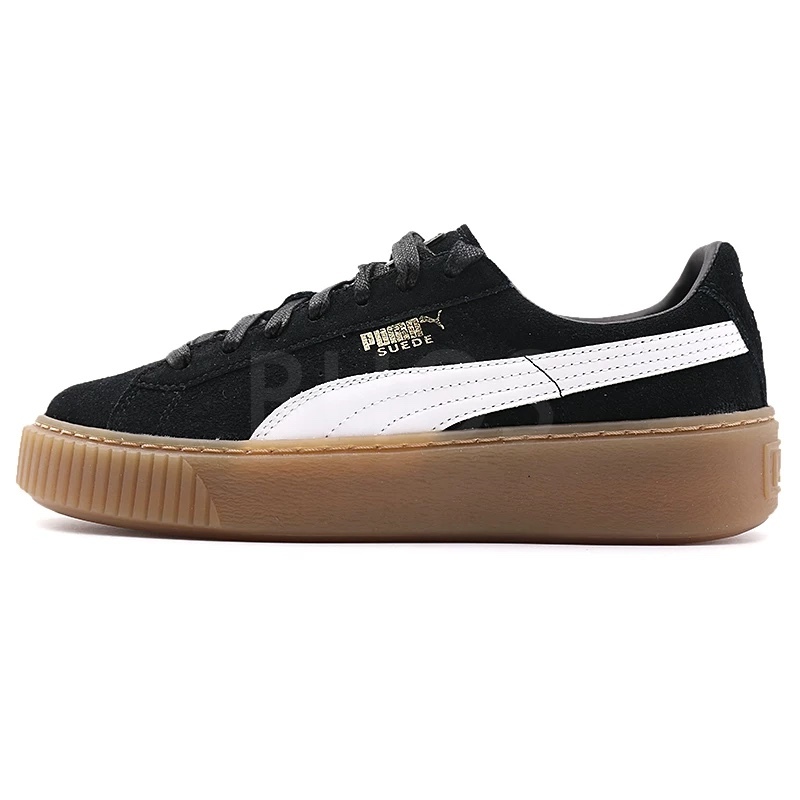 푸마 SUEDE PLATFORM CORE 블랙 여성 스니커즈