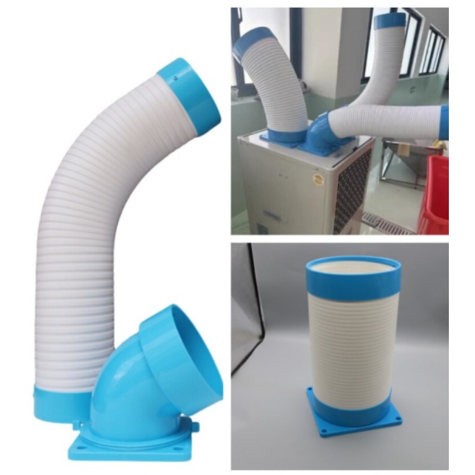 이동식에어컨호스 코끼리 주름관 자바라 연장호스 배기 파이프 호스 외경 125mm 65cm - 상세 이미지 5