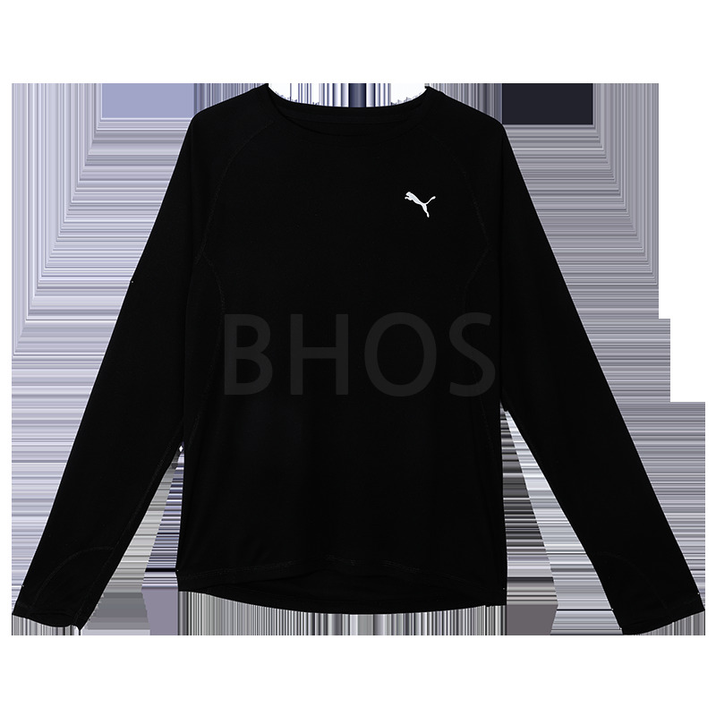 푸마 RUN VELOCITY LONG SLEEVE 블랙 남성 티셔
