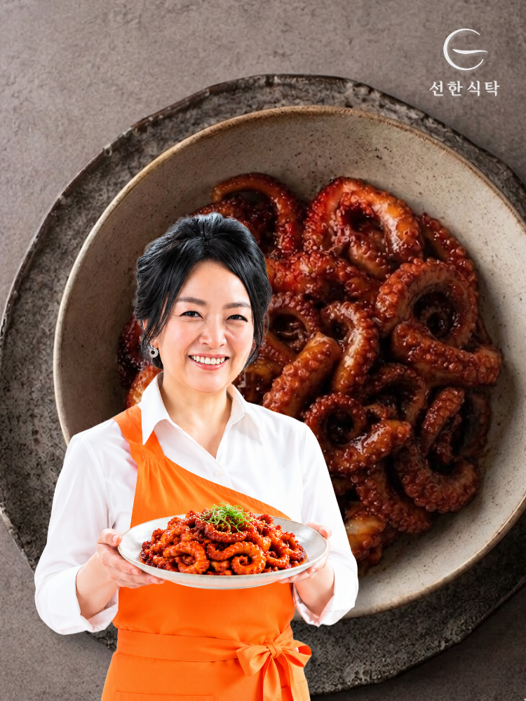 박연경의 통통양념 쭈꾸미 볶음 300gx4팩/2팩 캠핑요리, 밀키트 맛집 - 상품 이미지