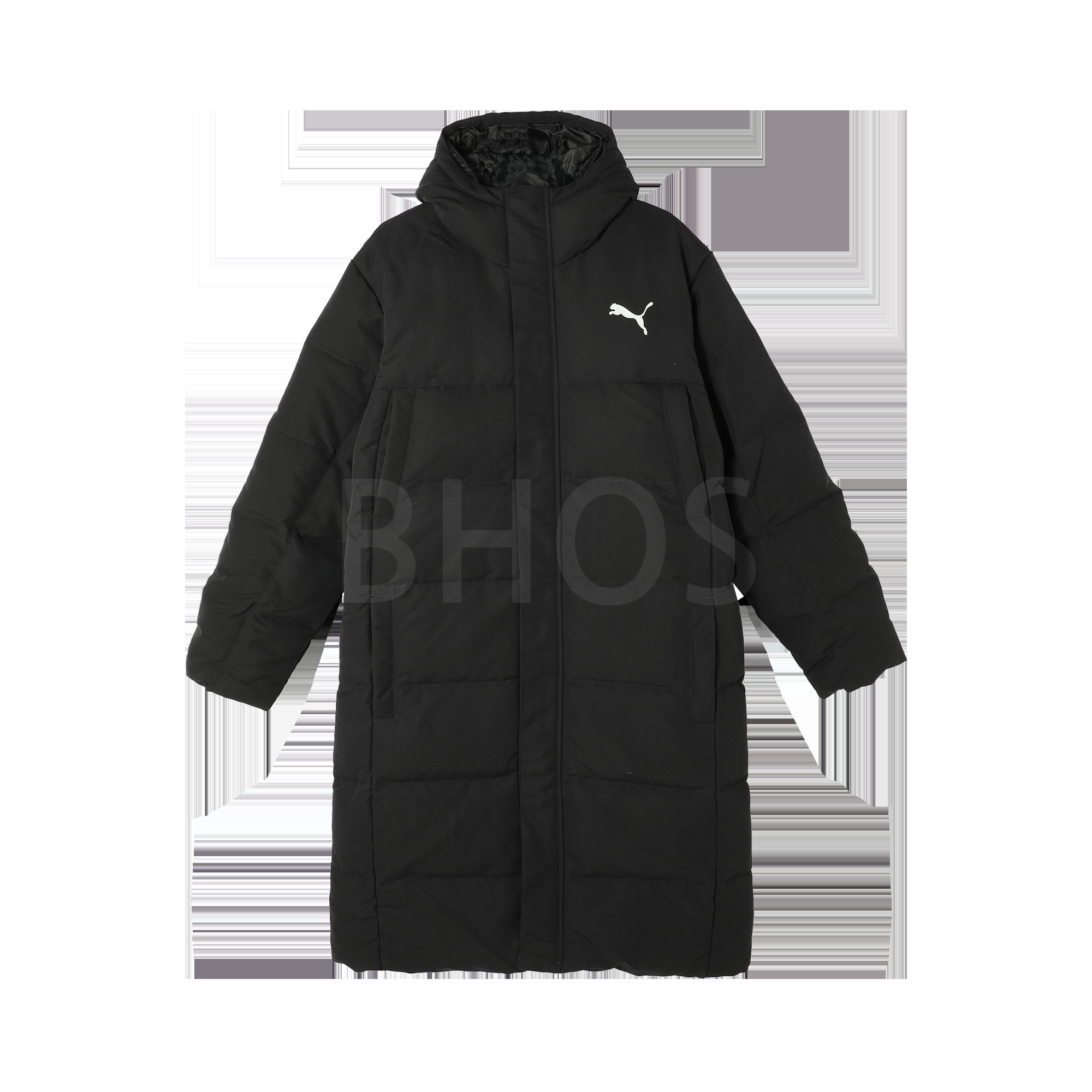 푸마 Long Oversized Down Coat 블랙 남성 패딩