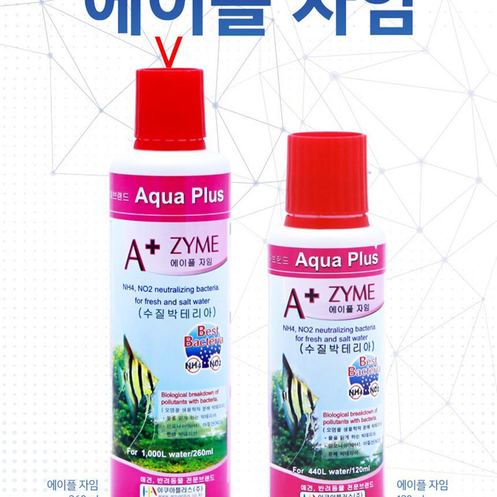 아쿠아플러스수질정화수질활성제 물깨끗물관리박테리아제 물잡이어항관리어항박테리아 260ml - 상세 이미지 3