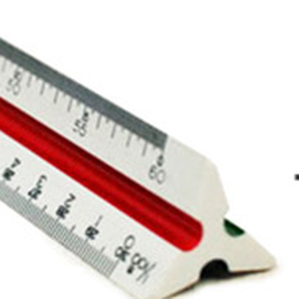 국산설계용 전문가용제도용삼각자 정밀측정측량용삼각스케일 1개 30cm - 상세 이미지 2
