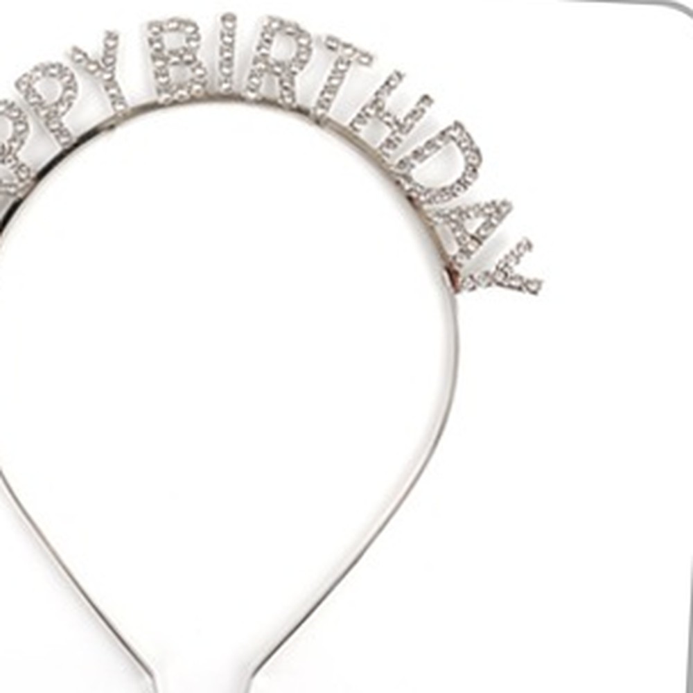골드레터링생일파티레터링머리띠 반짝이파티용품생일머리띠 특별한날이벤트용 - 상품 이미지